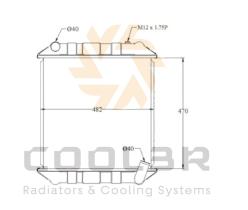 COOL3R 17021239 - RAD. NISSAN TRADE 3.0 (94-98) METALICO.