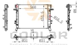 COOL3R 1840037 - RAD. MG ZS SUV (AZS1) 1.5 VTi  17-