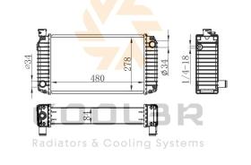 COOL3R 1862141 - RAD. CATERPILLAR / PERKINS 1104D-44TG / 1100 SERIES / CQP60