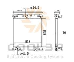 COOL3R 1862135 - RAD. PERKINS, CATERPILLAR, JCB, GENERATORS.