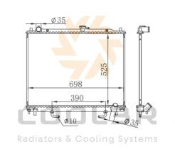 COOL3R 1872139 - RAD. MITSUBISHI CANTER VI CANTER 35 / FUSO. (96-01).