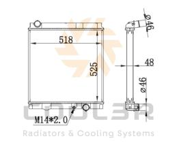 COOL3R 1872203 - RAD. MITSUBISHI Pajero / Montero 2.5 Tdic V64w / v74w 2001-.