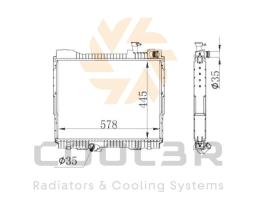 COOL3R 1873403 - RAD. RENAULT MAXITY / NISSAN NT400 CABSTAR (06-14).