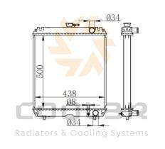 COOL3R 1875938 - RAD. TOYOTA 4RUNNER 3.0 TD (91-95) 125CV (ALUMINIO COMPLETO)