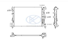 KOYO PL313497 - RAD. CHEV/OPEL Captiva 2.2 VCDi / Antara 2.2 CDTi Man. 01/08