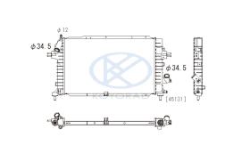 KOYO PL462642 - RAD. OPEL ASTRA H 1.3 / 1.7 / 1.9 CDTi Man. 02/04-