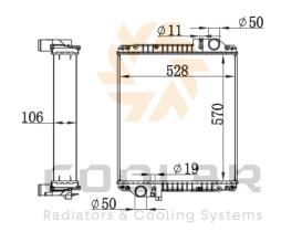 COOL3R 1862164 - RAD. GENERADOR LOMBARDINI ( COMPLETO ALUMINIO ).
