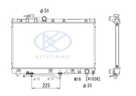 KOYO PL010406 - RAD. LEXUS GS300 09/93-10/97 AUT.