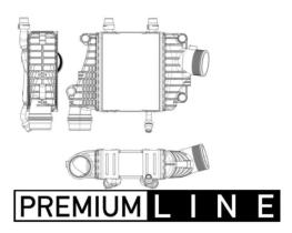 MAHLE CI410000P - WATER- COOLER INTERC. JAGUAR XF II (X260) 3.0 D