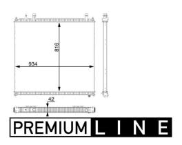 MAHLE CR105000P - RAD. CAMION / AUTOBUS MAN TGX EURO 6 (07-21)