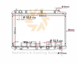 COOL3R 103877081 - RAD. HONDA CR-V 2.0 (RD1) 95-01 AUT.