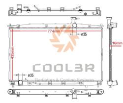 COOL3R 104051081 - RAD. HYUNDAI SANTA FE (CM) 2.0 CRDI (00-06) AUT.