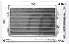 RPL APCDKM5008 - COND.  HITACHI ZAXIS 200