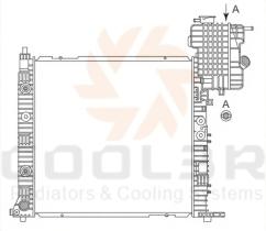 COOL3R 1050120812 - RAD. MERCEDES (W169) / (W245) A200 CDI (04-12)