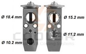 COOL3R 102746KZ1 - VALV. EXP. NISSAN MICRA (K12) / X-TRAIL (T30) (03-10)