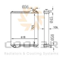 COOL3R 1862254 - RAD. CATERPILLAR 428D