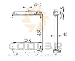 COOL3R 1812024 - RAD. JAGUAR XJ 86-98 ( METALICO )