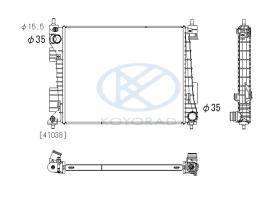 KOYO PL813920 - RAD. HYUNDAI i20 1.2 / 1.4 CVVT Man. 11/14-