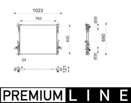MAHLE CR2840000P - RAD. RENAULT CLIO V 19- / CAPTUR II 20-