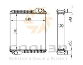 COOL3R 1862165 - RAD. MASSEY FERGUSON 5460 / 5465 / 5470 / 6460