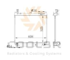 COOL3R 1875309 - RAD. HONDA FR-V 1.5 AUT  (14-)