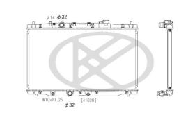 KOYO PL083161 - RAD. HONDA CIVIC 2.0 IVTEC MAN. 12/06-12/10