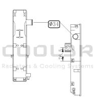 COOL3R 08TOY0181 - TANKET. IZQ. FORKLIFT TOYOTA / KOMATSU ( 445 X 86)