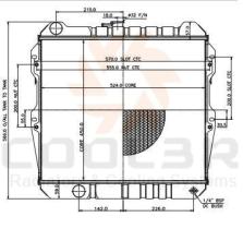 COOL3R 17011115 - RAD. TOYOTA LANDCRUISER 2.5 TD ( Metalico ).
