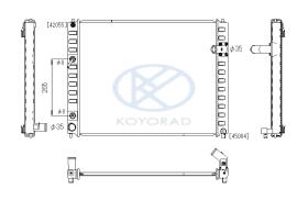 KOYO PL022210 - RAD. NISSAN Qashqai 2.0 DCi 10/06- 4WD.