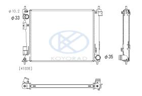 KOYO PL823681 - RAD. Hyundai I30 (PD) 16- / Kia CEED (CD) 18-.