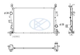 KOYO PL513266 - RAD. OPEL MOKKA / MOKKA X 1.4I ECOTEC MAN. 06/12-