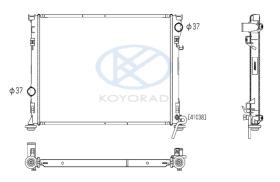 KOYO PL331813 - RAD. JEEP 4WD LIBERTY 2.4 MAN 01-