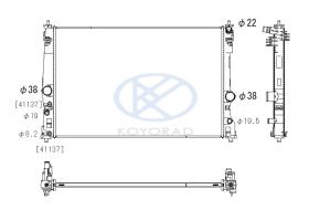 KOYO PL013464 - RAD. TOYOTA Hi-Lux 2.4 TD Man. 05/98-08-01