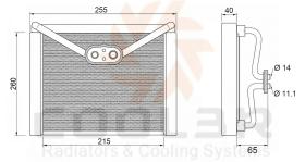 COOL3R 1052X1P82 - EVAP. MITSUBISHI (V.MOD) ASX - OUTLANDER -