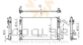 COOL3R 1815146 - RAD. FORKLIFT TOYOTA
