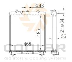 COOL3R 1821012 - RAD. HITACHI EX30UR / ZX30UR-3
